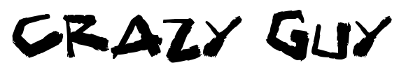 Crazy Guy font preview